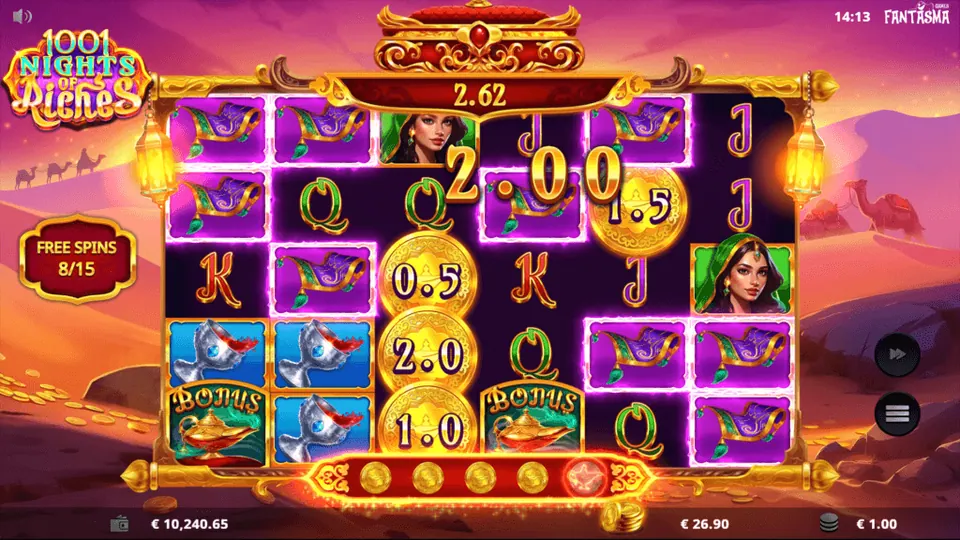 1001 Nights of Riches gameplay screenshot 2