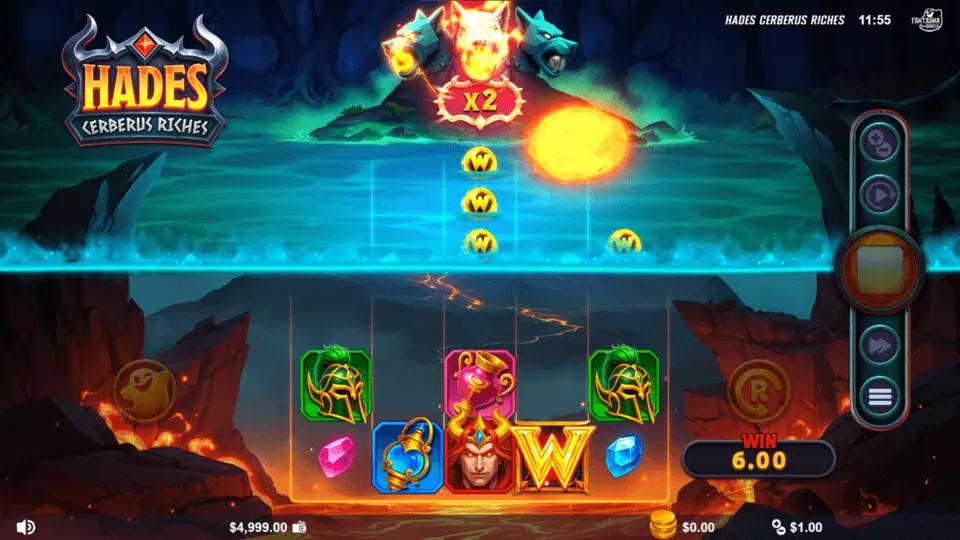 Hades Cerberus Riches gameplay screenshot 2