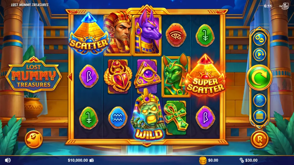Lost Mummy Treasures gameplay screenshot 1