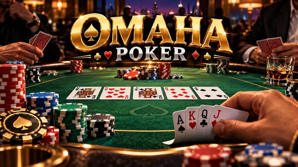 Omaha Poker table & multiplayer artwork
