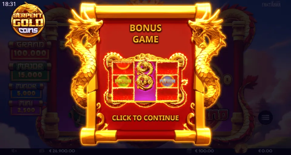 Serpent Gold Coins gameplay screenshot 2