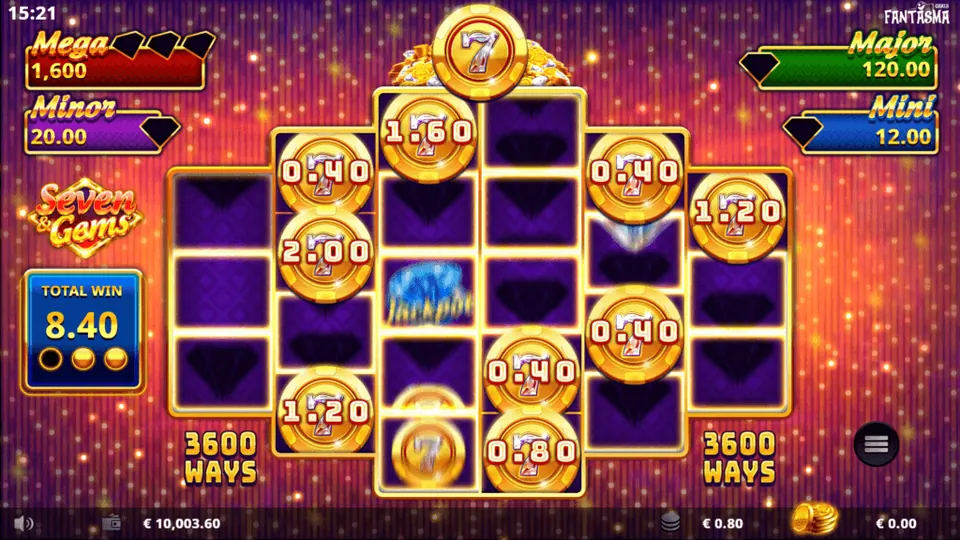 Seven & Gems Hold & Win gameplay screenshot 2